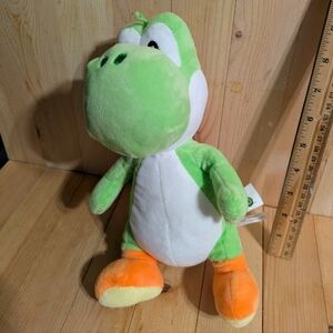 yoshi Super Mario Green and Orange Plush Toy